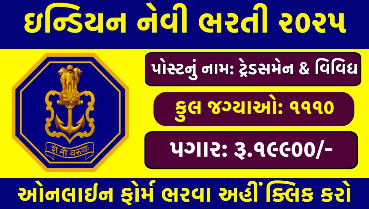 Indian Navy Civilian Recruitment 2025
