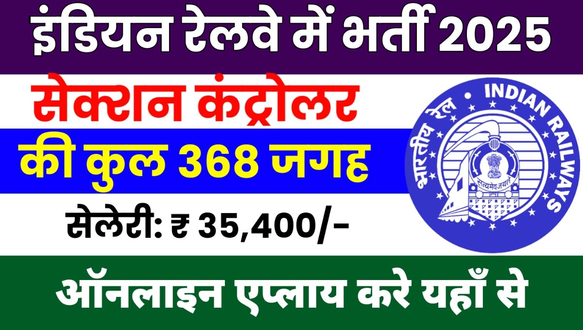 RRB Section Controller Recruitment 2025